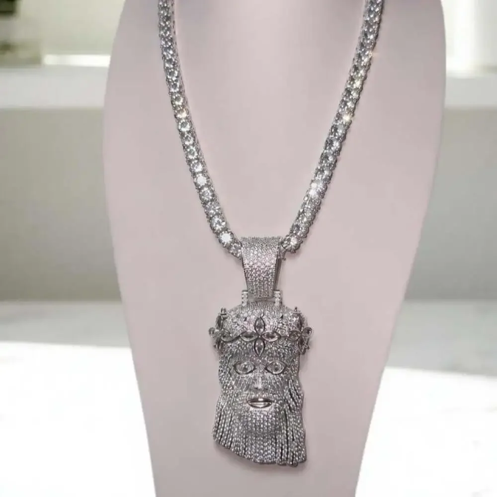 Jesus Pendant Tennis Chain 575 D